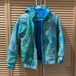 Spyder Blue and Green Patterned Jacket